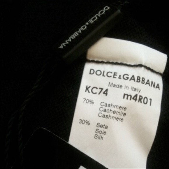 DOLCE & GABBANA CASHMERE Black Wrap Runway Sweater! $2850 NWT NEW w Tag Top OS S - Picture 8 of 8